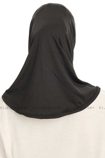Yazmin - 4-pakke Sort Amira Hijab Ready To Wear