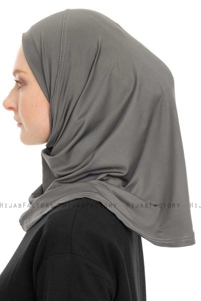 Yazmin - Mørkegrå Amira Hijab Ready To Wear