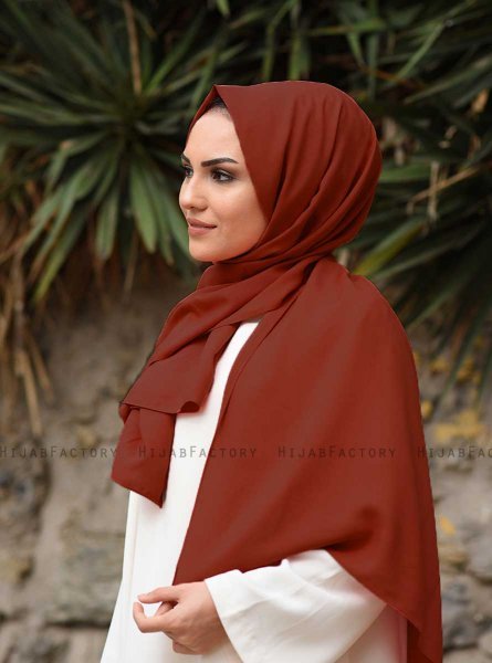 Alida - Mørk Maroon Bomuld Hijab - Mirach