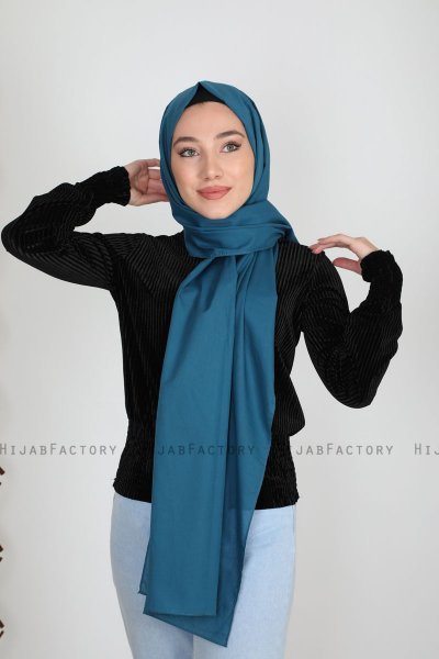 Alida - Petrol Bomuld Hijab - Mirach