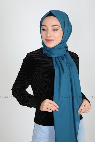 Alida - Petrol Bomuld Hijab - Mirach