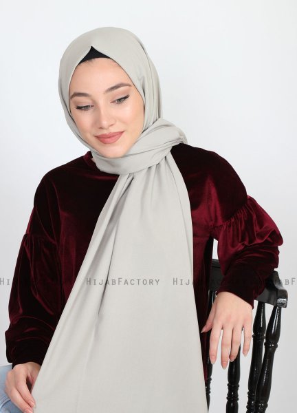Alida - Taupe Bomuld Hijab - Mirach