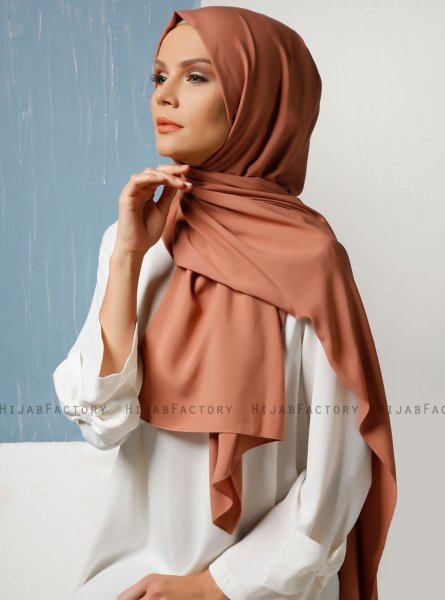 Alida - Terracotta Bomuld Hijab - Mirach