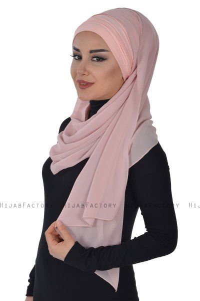 Alva - Gammelrosa Praktisk Hijab & Amta