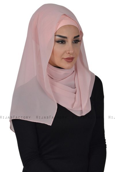 Alva - Gammelrosa Praktisk Hijab & Amta