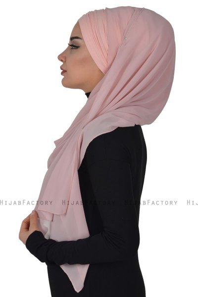 Alva - Gammelrosa Praktisk Hijab & Amta