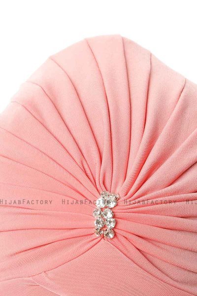 Arwa - Hindbærrød Crepe Chiffon Turban - Sehr-i Sal