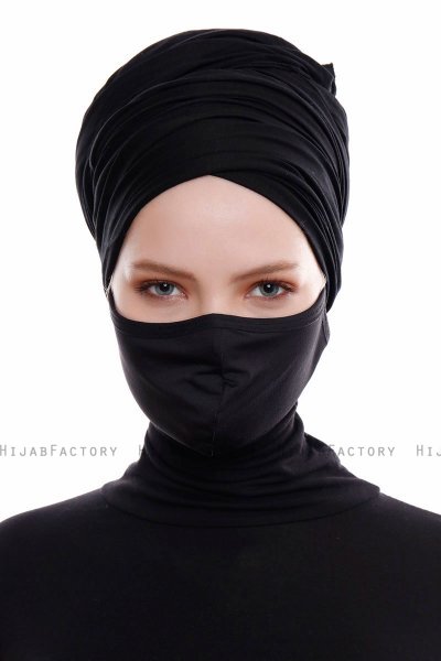 Asli - Sort Sport Ansigtsmaske / Ansigtsdækning