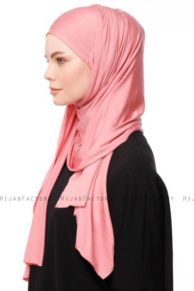 Asya - Mørkrosa Praktisk Viskos Hijab