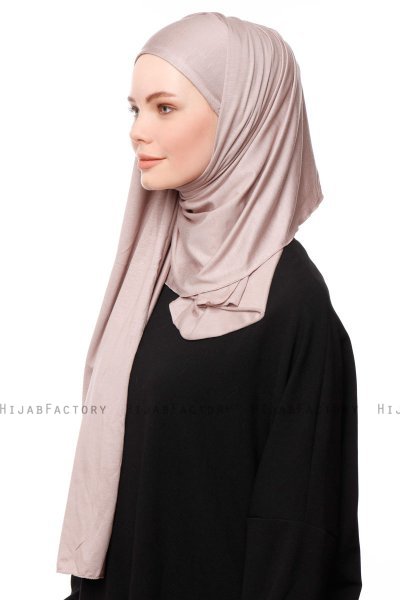 Asya - Stengrå Praktisk Viskos Hijab