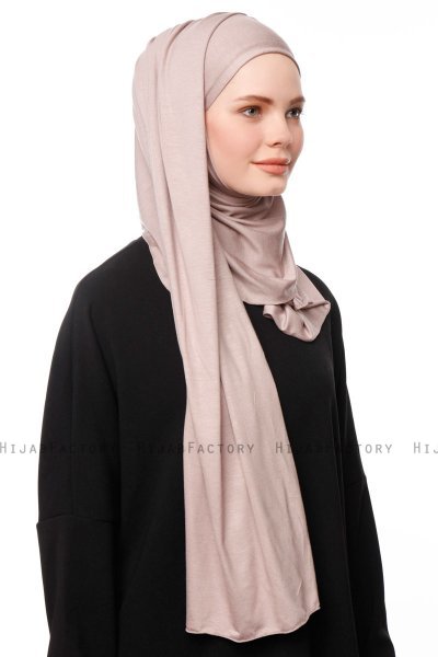 Asya - Stengrå Praktisk Viskos Hijab