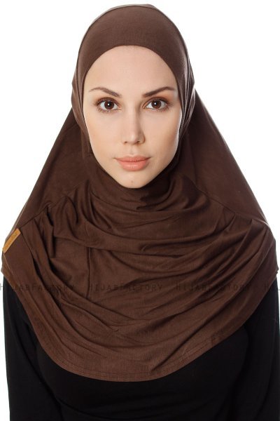 Ava - Brun One-Piece Al Amira Hijab - Ecardin