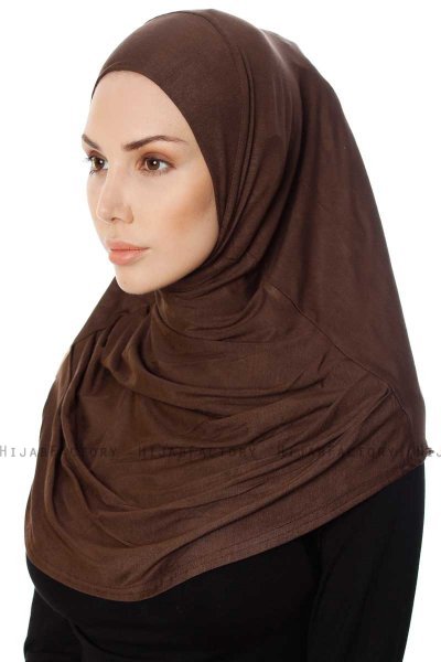 Ava - Brun One-Piece Al Amira Hijab - Ecardin