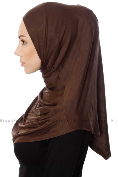 Ava - Brun One-Piece Al Amira Hijab - Ecardin