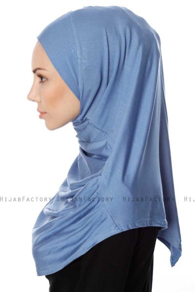Ava - Indigo One-Piece Al Amira Hijab - Ecardin