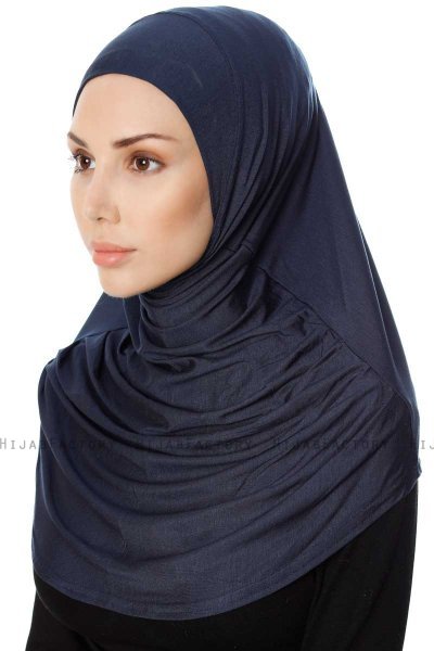 Ava - Marine Blå One-Piece Al Amira Hijab - Ecardin