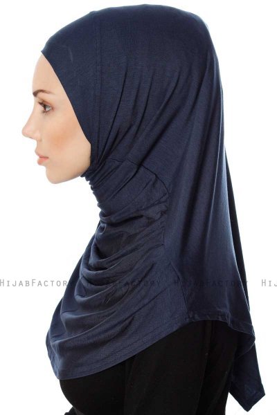 Ava - Marine Blå One-Piece Al Amira Hijab - Ecardin