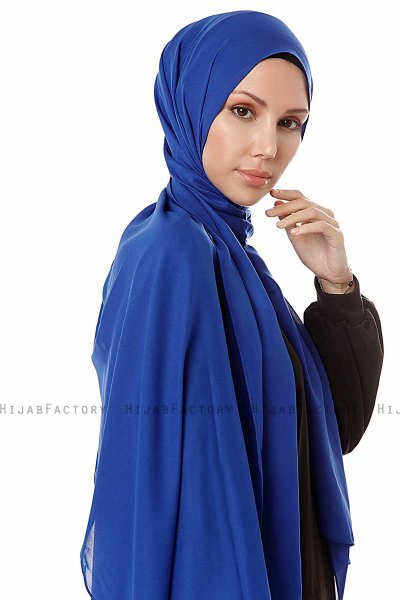 Ayla - Blå Chiffon Hijab