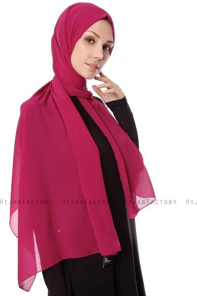 Ayla - Cerise Chiffon Hijab