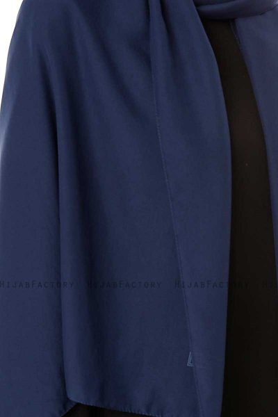 Ayla - Marine Blå Chiffon Hijab