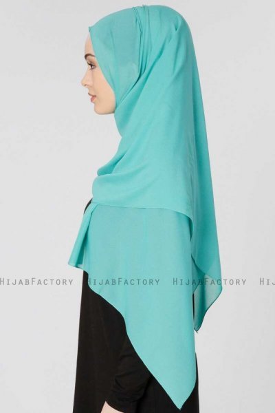 Ayla Mintgrön Chiffon Hijab Sjal 300411d