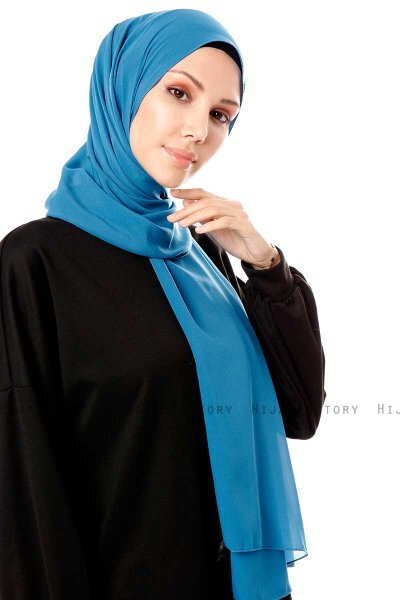 Ayla - Petrol Chiffon Hijab