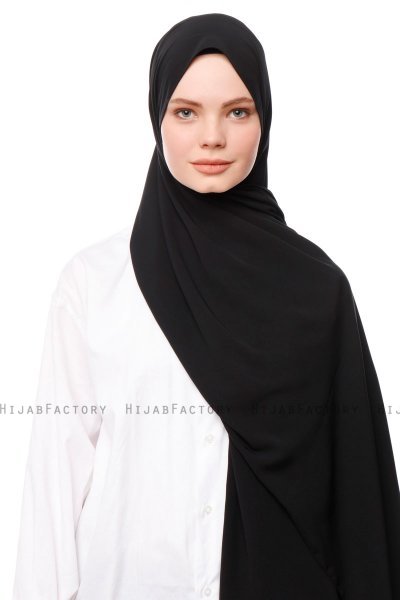 Aylin - Sort Medine Silk Hijab - Gülsoy