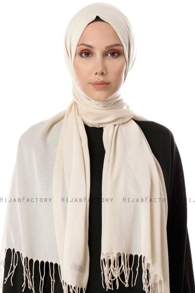 Aysel - Beige Pashmina Hijab - Gülsoy