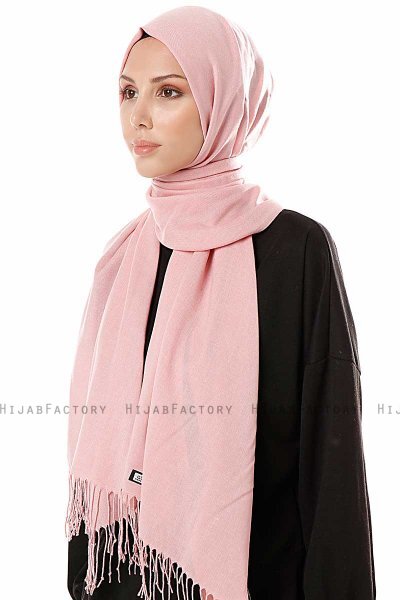 Aysel - Gammelrosa Pashmina Hijab - Gülsoy