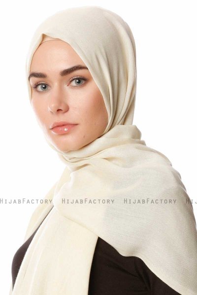Aysel - Lys Beige Pashmina Hijab - Gülsoy