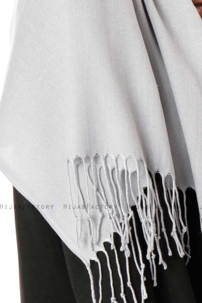 Aysel - Lysegrå Pashmina Hijab - Gülsoy