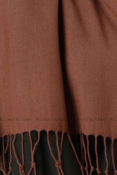 Aysel - Mørkebrun Pashmina Hijab - Gülsoy