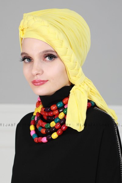 Theresa - Gul Bomuld Turban - Ayse Turban