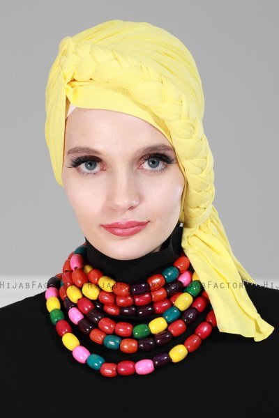 Theresa - Gul Bomuld Turban - Ayse Turban
