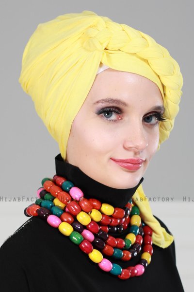 Theresa - Gul Bomuld Turban - Ayse Turban