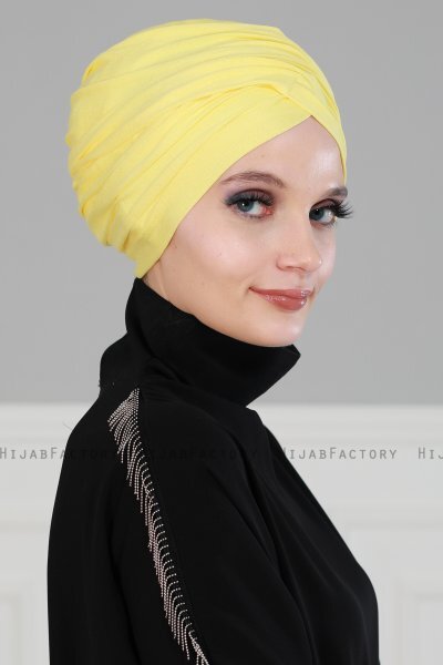 Fiona - Gul Bomuld Turban - Ayse Turban