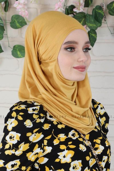 Wilda - Sennepsgul Bomuld Hijab