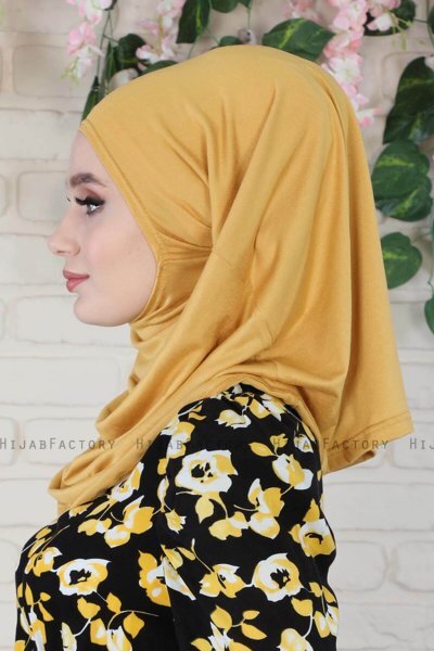 Wilda - Sennepsgul Bomuld Hijab