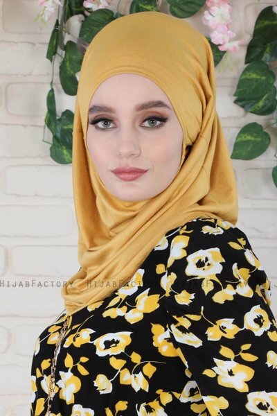 Wilda - Sennepsgul Bomuld Hijab