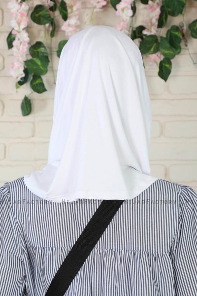 Wilda - Hvid Bomuld Hijab