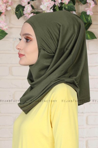 Wilda - Khaki Bomuld Hijab