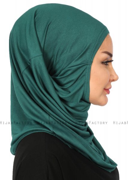 Wilda - Mørkegrøn Bomuld Hijab