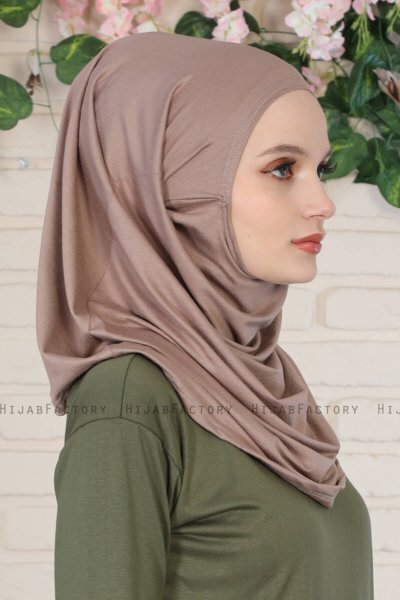 Wilda - Taupe Bomuld Hijab