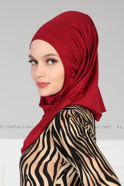 Wilda - Bordeaux Bomuld Hijab