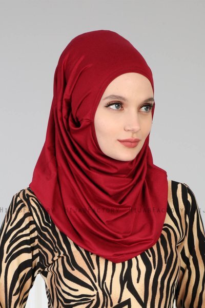 Wilda - Bordeaux Bomuld Hijab