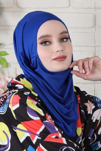 Wilda - Blå Bomuld Hijab
