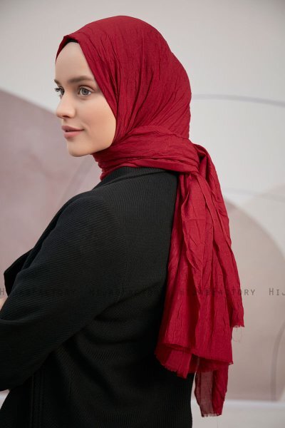 Ceyda - Bordeaux Bamboo Crash Hijab