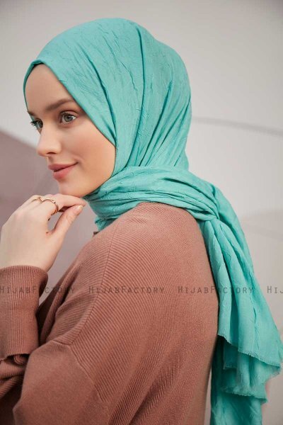 Serap - Lysegrøn Bamboo Crash Hijab