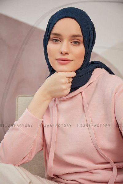 Serap - Marine Blå Bamboo Crash Hijab