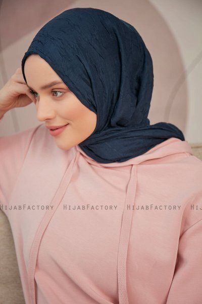 Serap - Marine Blå Bamboo Crash Hijab